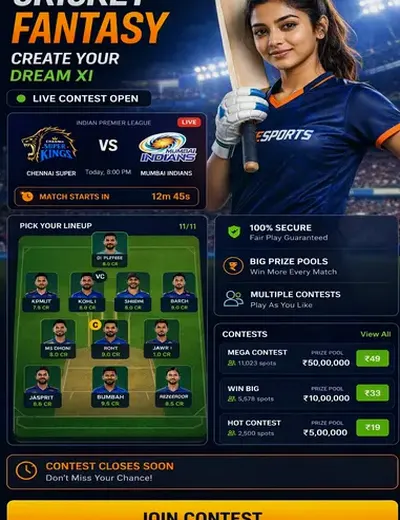 999club (999 club game) fantasy cricket & matchday visual 3
